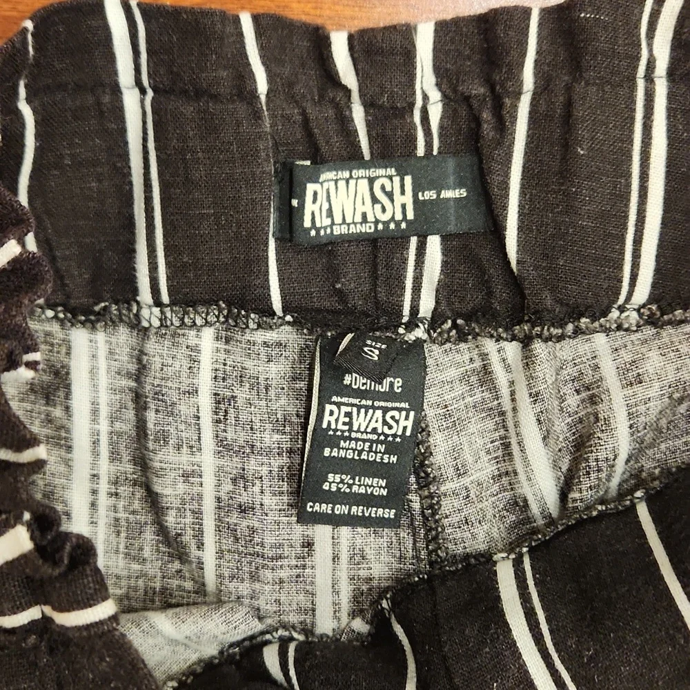 REWASH Linen Blend Pants size S